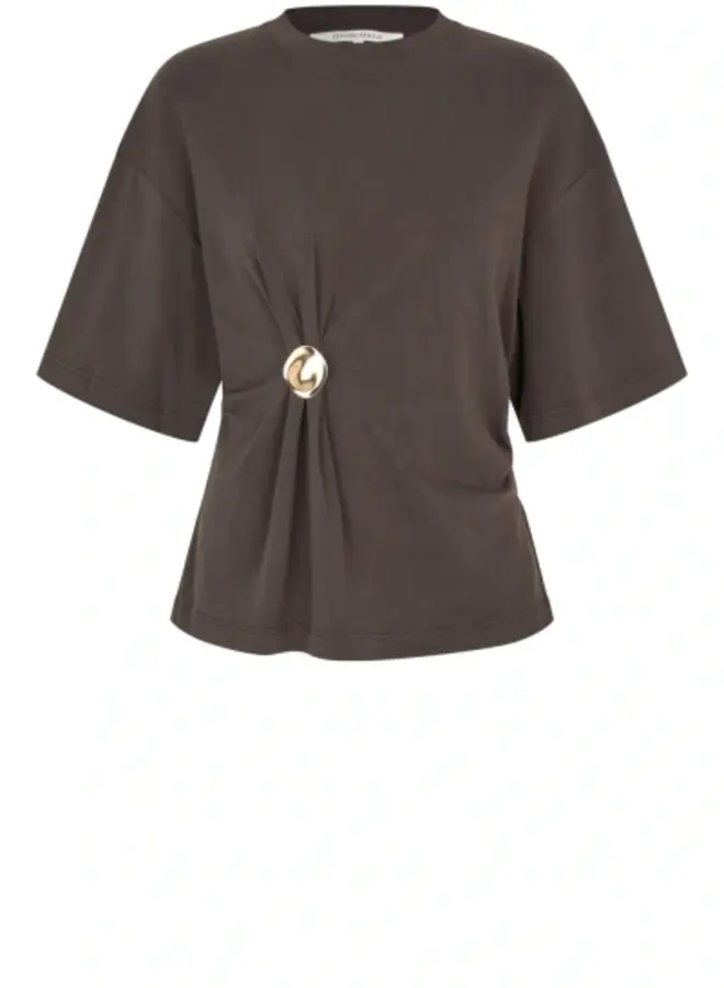 Second F. enora brooch tee chocolate torte