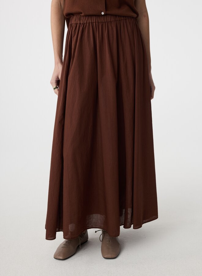 Knit-ted cato skirt mid brown