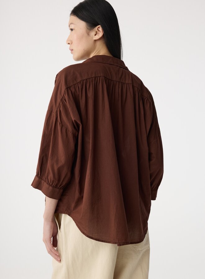 Knit-ted mook blouse mid brown