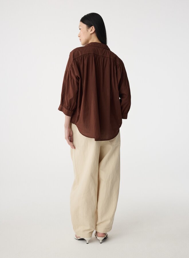 Knit-ted mook blouse mid brown