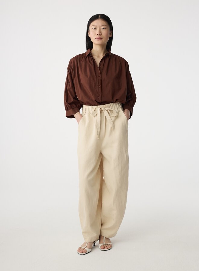 Knit-ted mook blouse mid brown