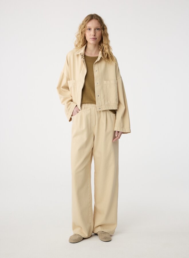 Knit-ted twiggy pants sand