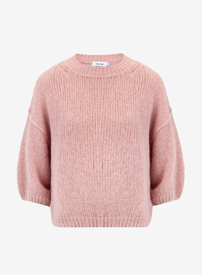 Knit-ted S26 mell pullover rose