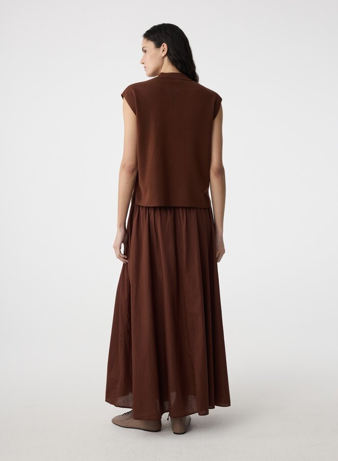 Knit-ted S26 pam cardigan mid brown