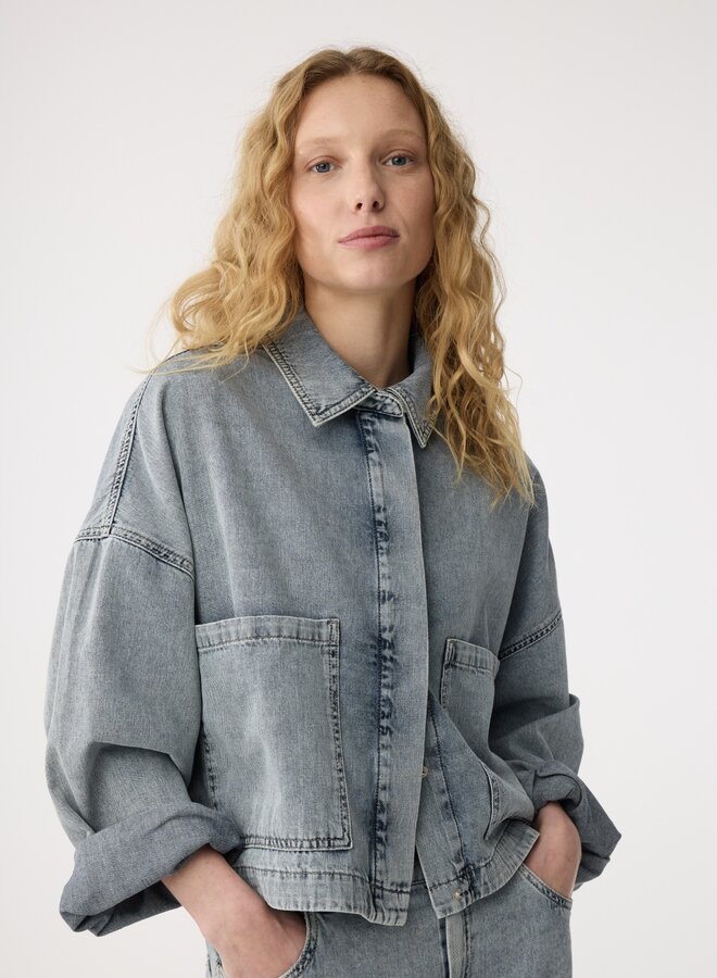 Knit-ted S26 dory jacket blue