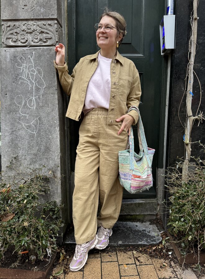 Knit-ted mona pants clay