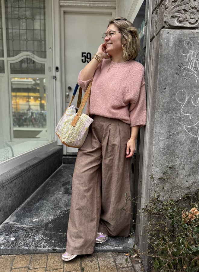 Knit-ted S26 mell pullover rose