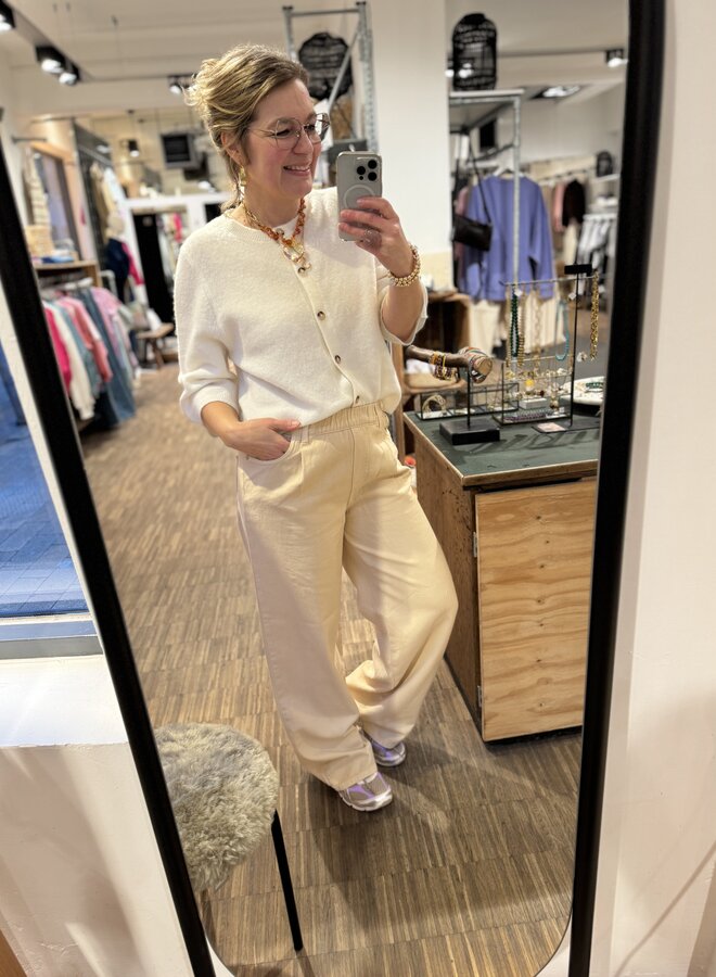 Knit-ted twiggy pants sand