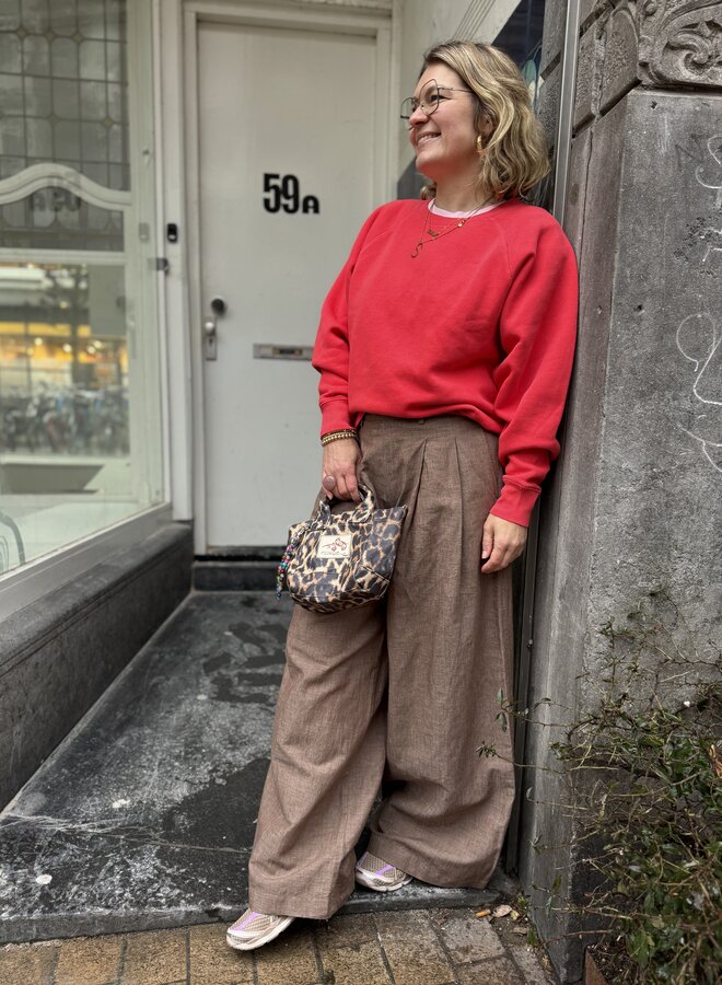 By Bar carrie sweater poppy red