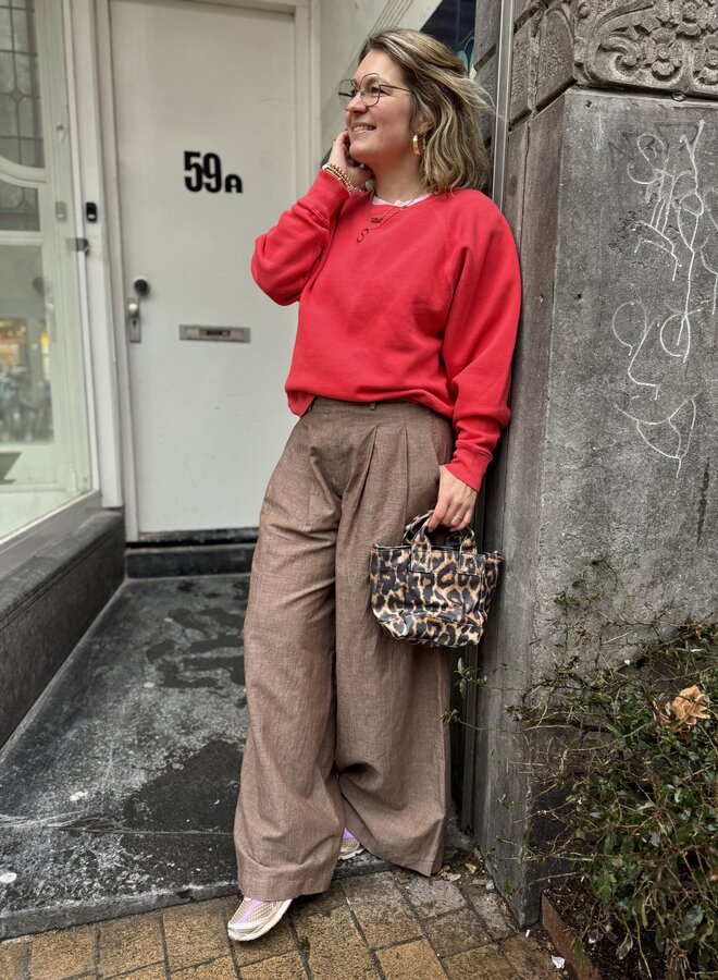 Becksöndergaard leopa coated gabby bag black