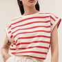 By Bar tobi top poppy red stripe