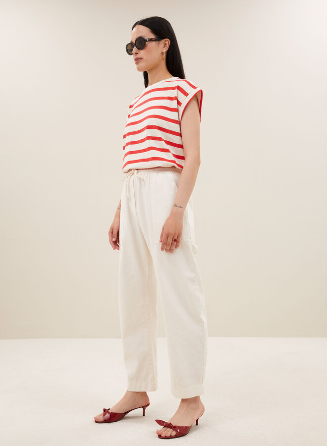 By Bar tobi top poppy red stripe