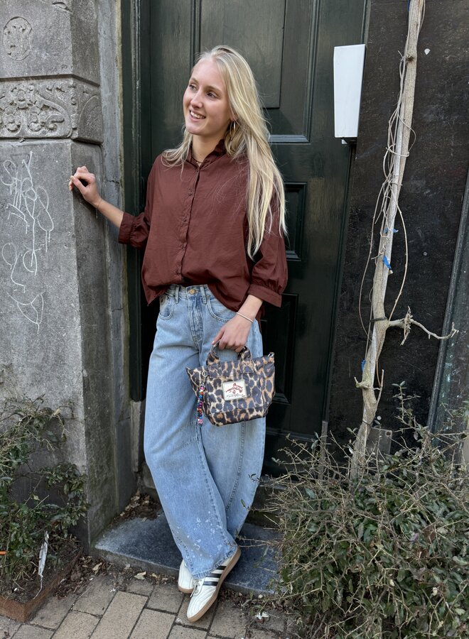 Knit-ted mook blouse mid brown