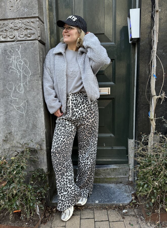 10days soft scuba pants leopard ecru