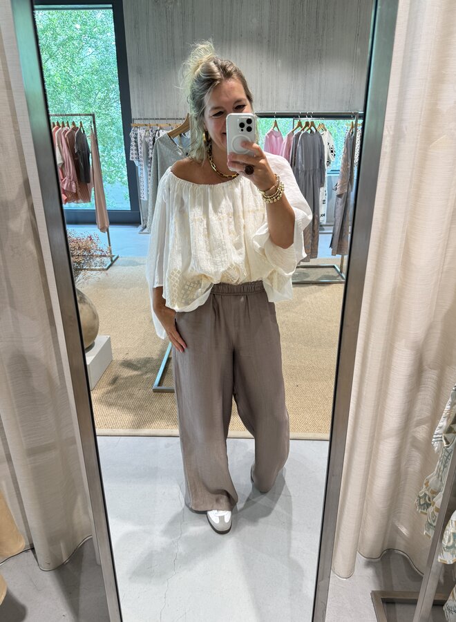 Greek archaic kori blouse white champ