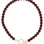 Ellen beekmans gemstone ketting donker bordeaux