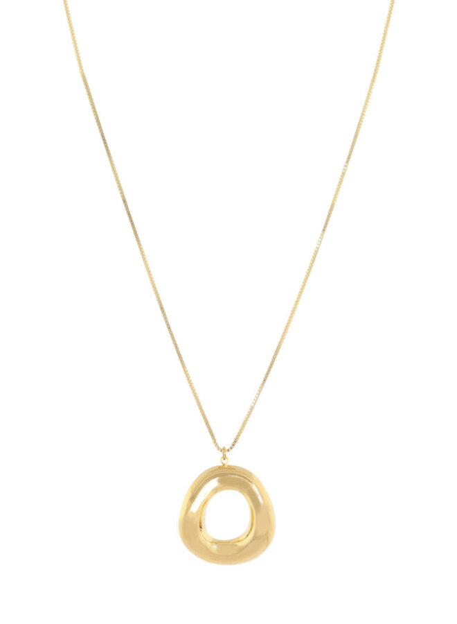 Ellen beekmans ketting met open organische hanger