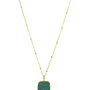 Ellen beekmans ketting met gemstone hanger groen