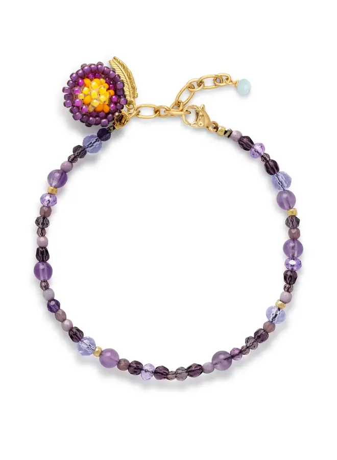 Le Veer purple passion armband