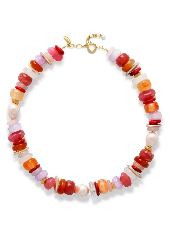 Le Veer S26 living root necklace pink