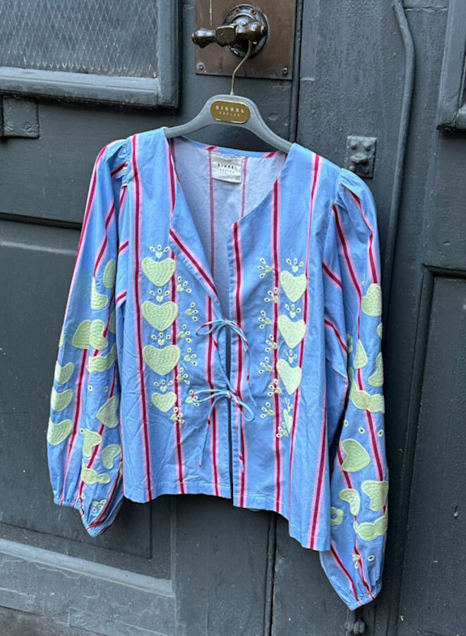 Sissel Edelbo elisabeth top bluebell stripes