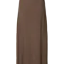 SF viva hw ankle linen skirt noos chocolate