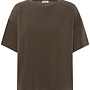 MEW helle emb boxy tee brown