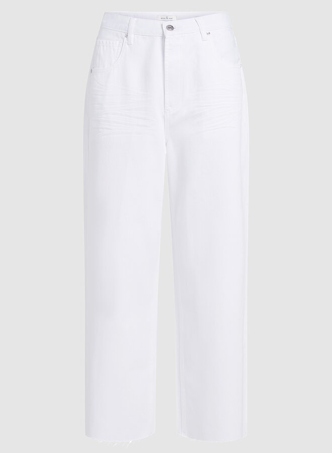 Circle boston denim jeans white