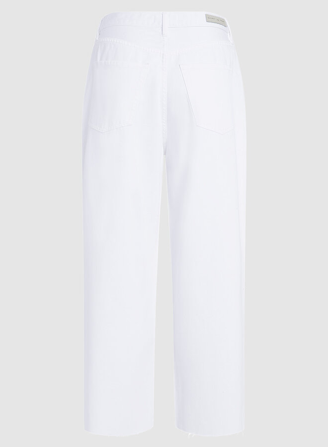 Circle boston denim jeans white