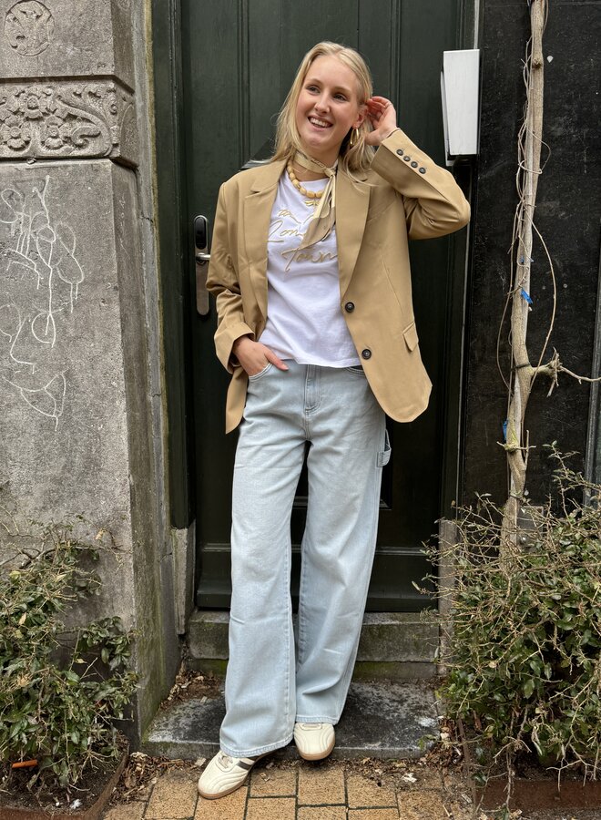 Yaya oversized blazer khaki green