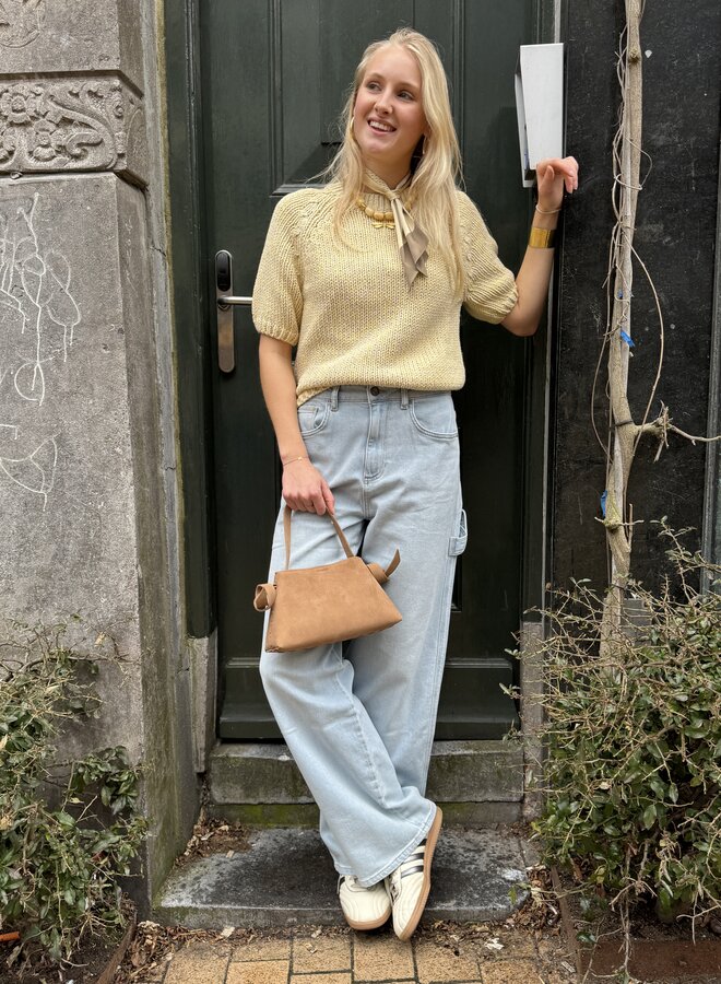 Yaya chunky knit sweater yellow