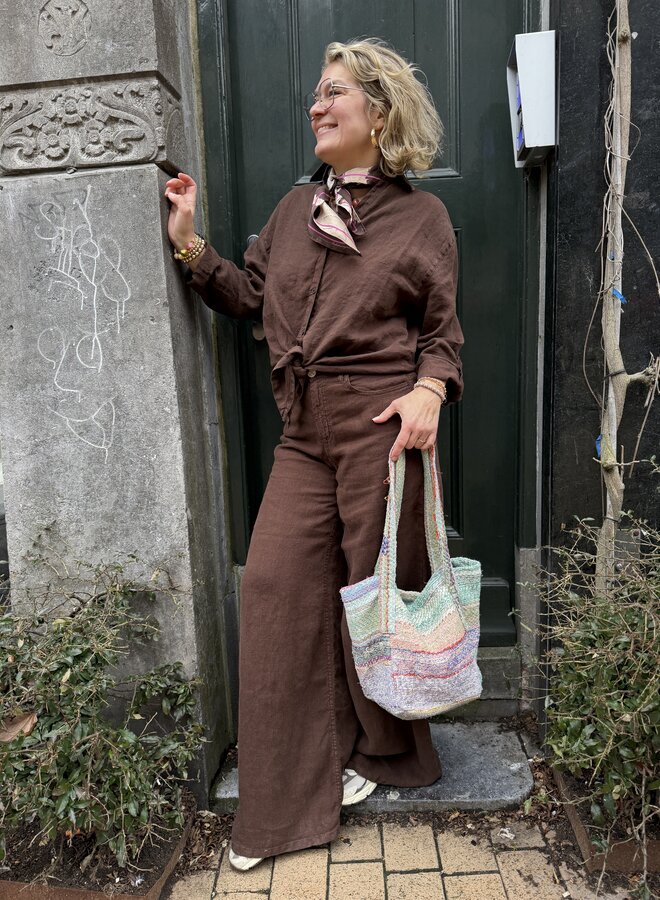 Lois marlene 2936-8032 linen chocolate