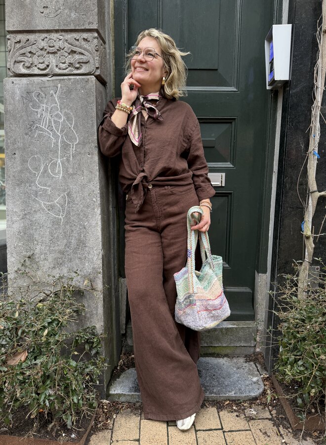 Lois marlene 2936-8032 linen chocolate