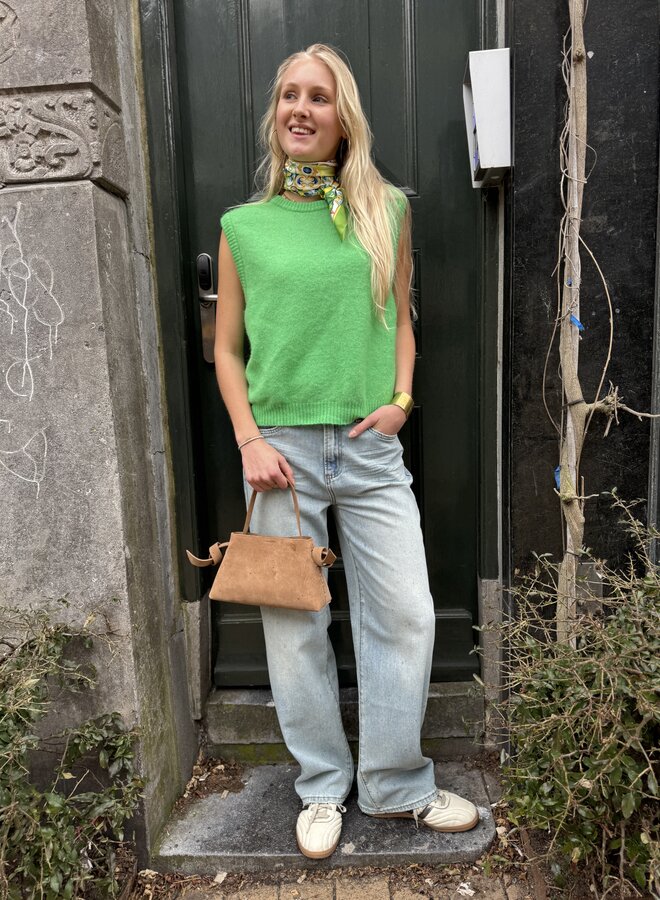 Circle cathy straight denim blue