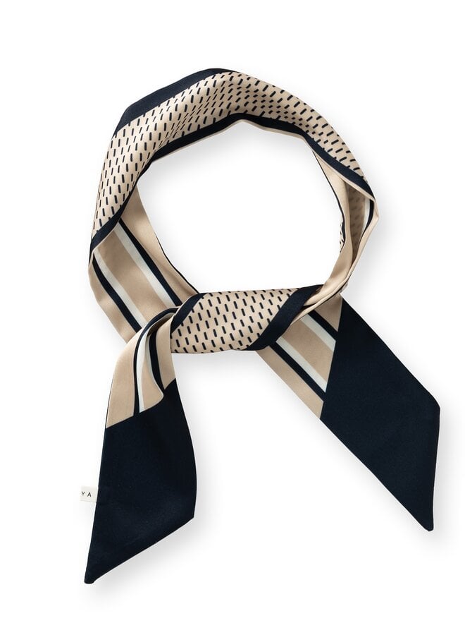 Yaya small scarf with print