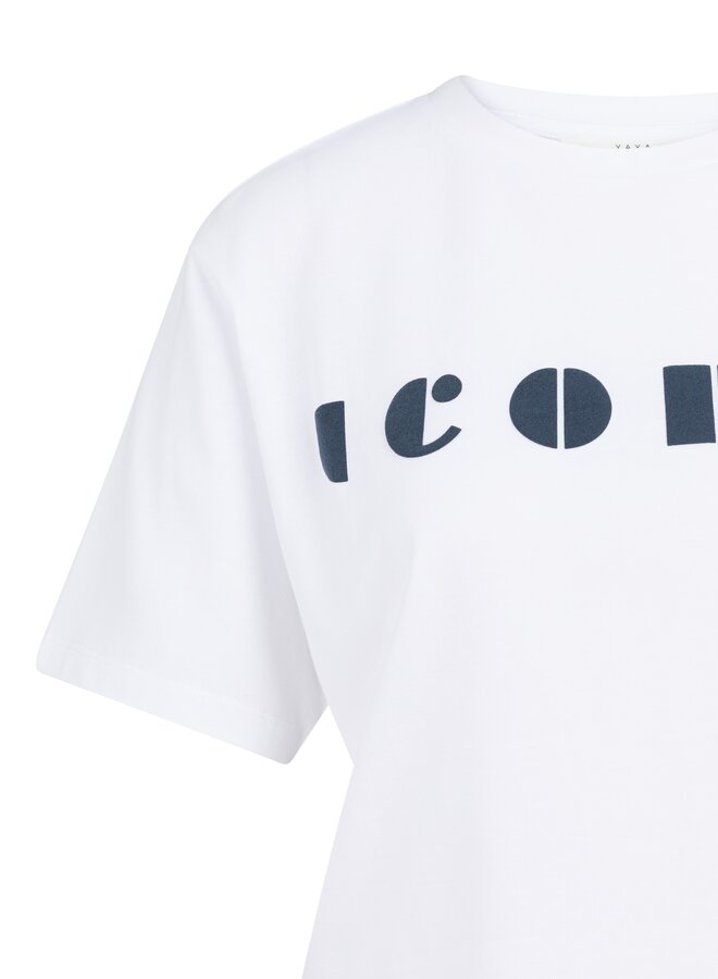 Yaya boyfriend t-shirt with print white