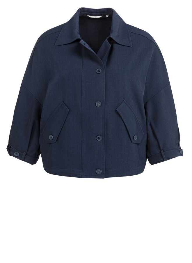 Yaya blouse jacket navy blue