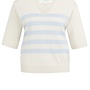 Yaya sweater with blue stripes