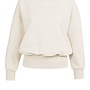 Yaya sweatshirt with double neck ecru