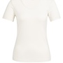 Yaya t-shirt with round neck off white