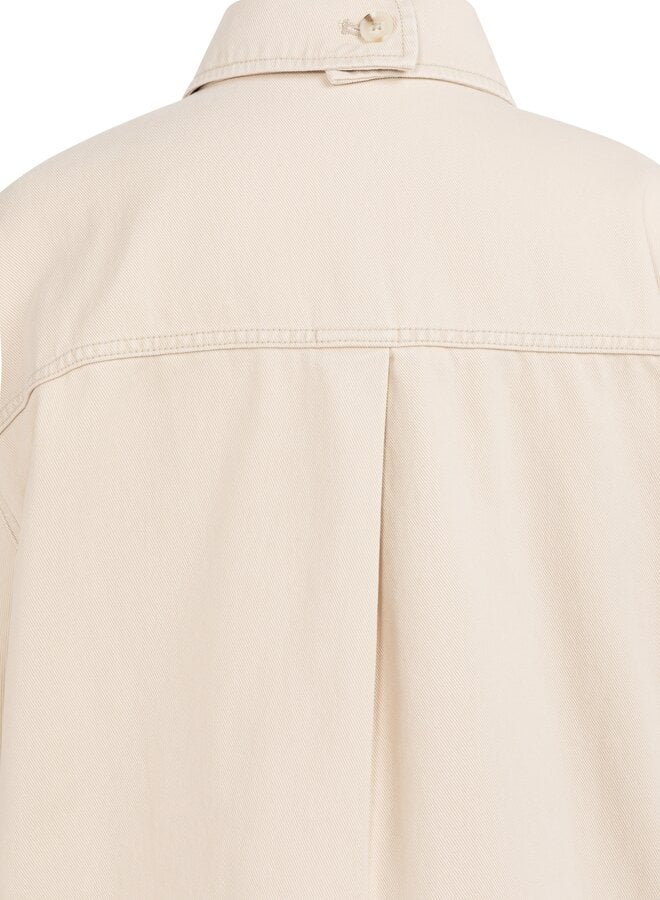 YAYA short sleeve denim jacket beige