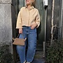 Knit-ted daisy jacket sand