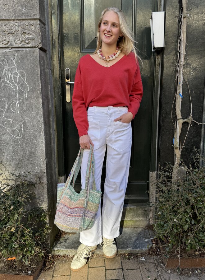 Penn&Ink S26B396 jumper cardinal