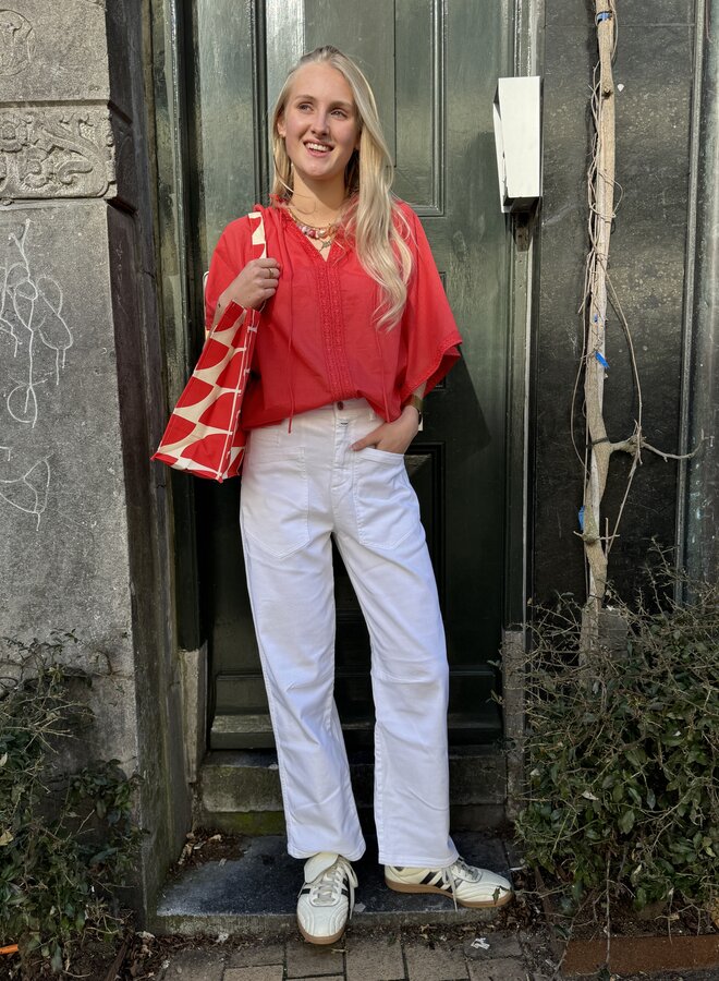 Ibana tarina blouse rosa coral