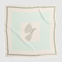 Circle jazz scarf bird print laurel