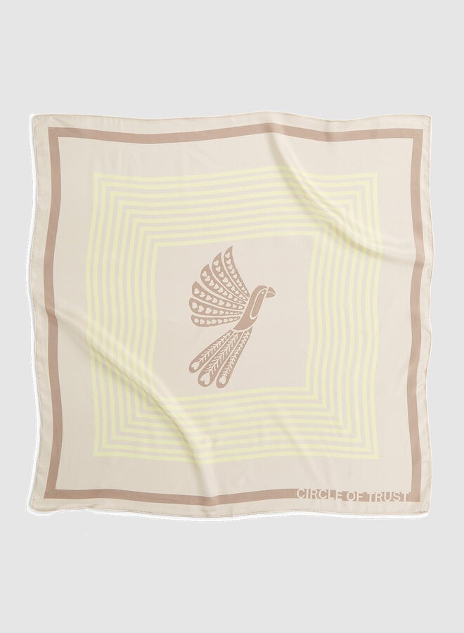 Circle jazz scarf bird print safari
