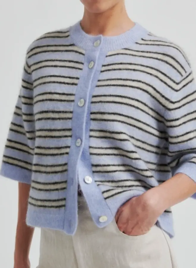 Second F. stellar knit cardigan halogen blue