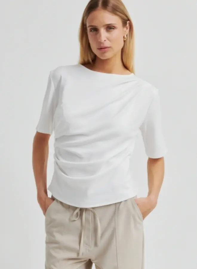Second F.  uliana drape tee white
