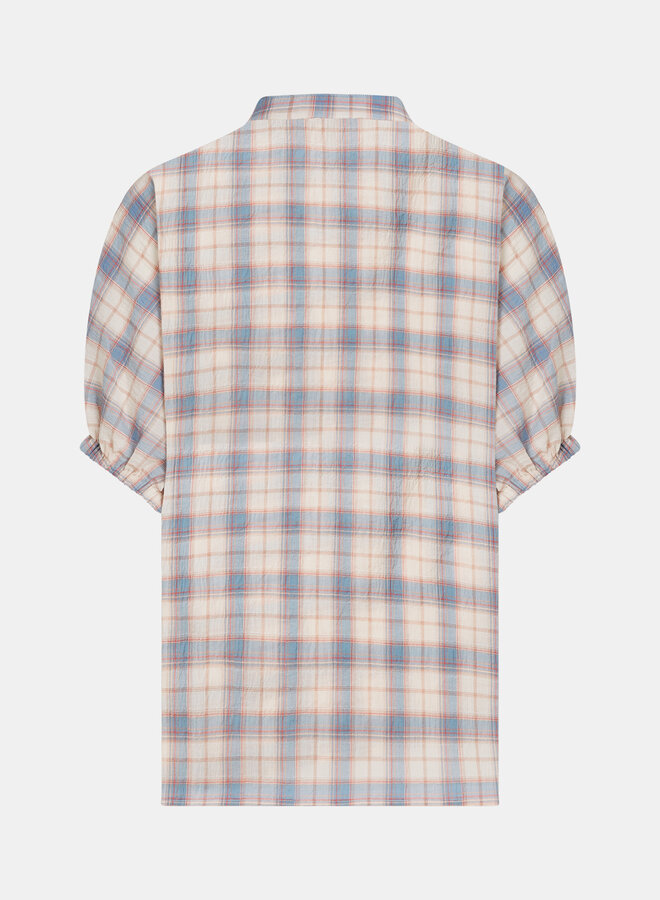 Penn&Ink S26F1822 blouse blue check