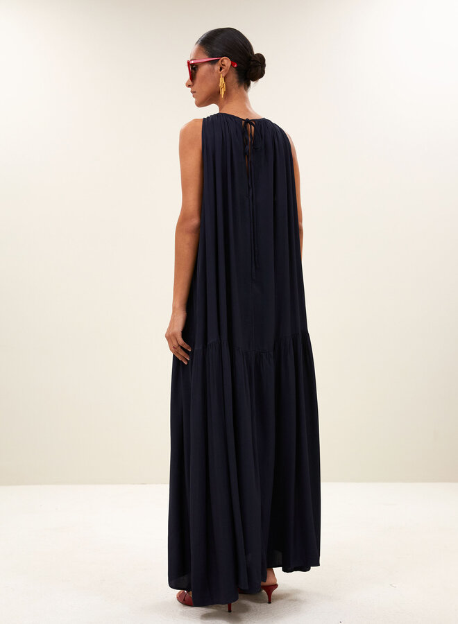 By Bar peggy twill dress blue
